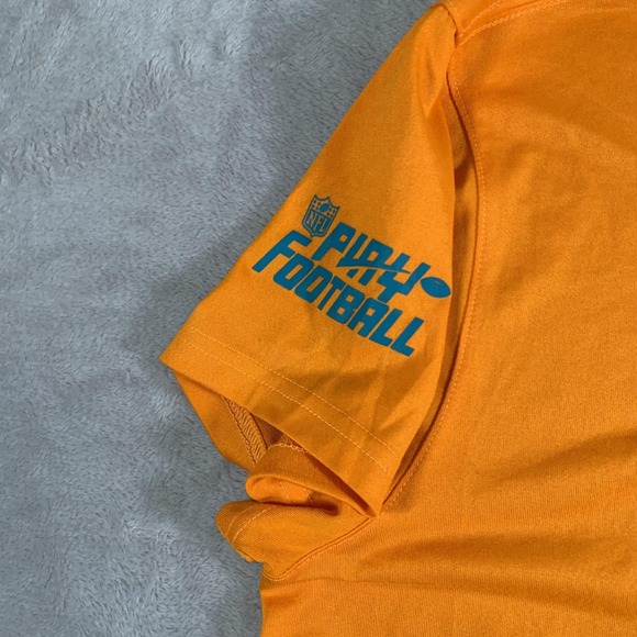 Miami Dolphins Shirt Tee Womens XL Orange NFL Football Nike‎ Dri-FIT 11-On Flag - Picture 7 of 10
